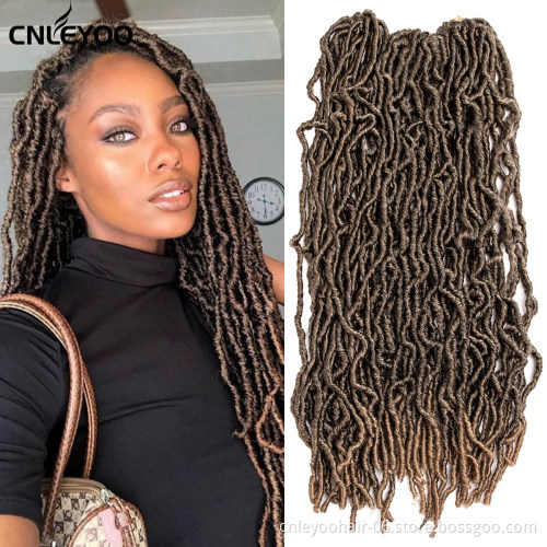 Factory direct sale of high quality 24 inch synthetic fiber black faux twisted crochet hair